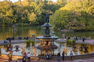 Bethesda Foutain was the only sculpture commissioned during the original design of Central Park. Photo: Christopher Postlewaite / NYC & Company