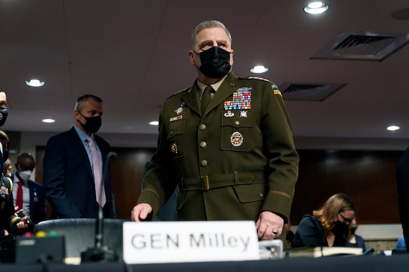 The Pentagon said Gen Mark Milley has been fully vaccinated and has also received a booster. AP