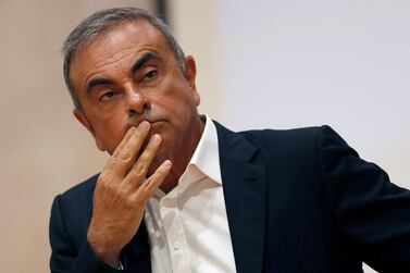 Former Nissan Motors chairman Carlos Ghosn was arrested on the same day as Greg Kelly in November 2018 but later fled to Beirut. AP Photo.