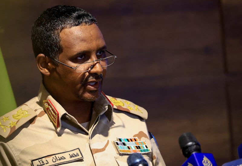 Gen Mohamed Dagalo, commander of Sudan's Rapid Support Forces. Reuters