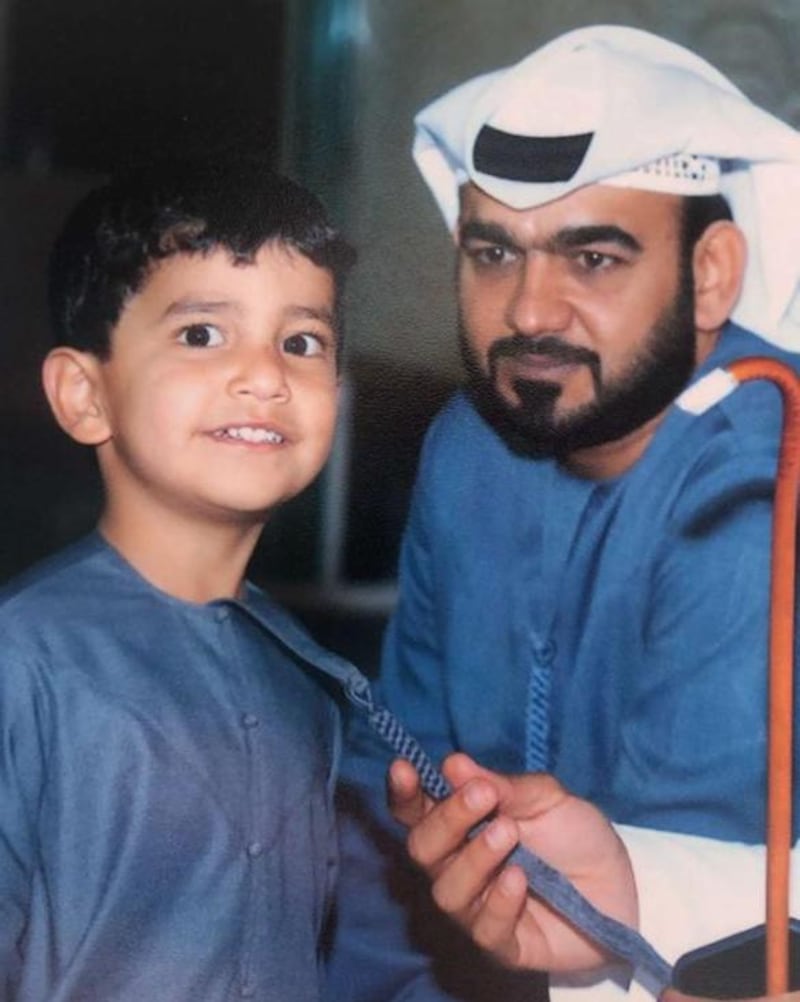 Zaid Al Shehhi and his uncle pictured in a family photo. The five-year-old died 50 days after being pulled unconscious from the sea. Courtesy: Al Shehhi family