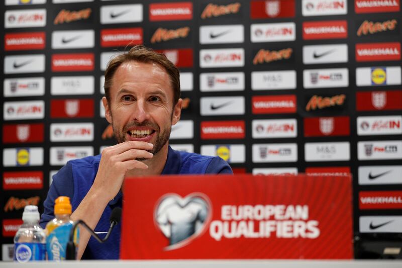  Soccer Football - 2018 World Cup Qualifications - Europe - England Press Conference - London, Britain - September 3, 2017   England manager Gareth Southgate during the press conference   Action Images via Reuters/Carl Recine