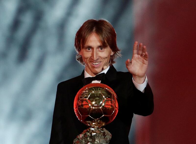 Placing in 2018: 1st - Luka Modric, Real Madrid. Reuters