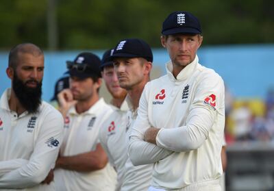 GROS ISLET, SAINT LUCIA - FEBRUARY 12:  Enngland captain Joe Root at the end of Day Four of the Third Test match between the West Indies and England at Darren Sammy Cricket Ground on February 12, 2019 in Gros Islet, Saint Lucia. (Photo by Shaun Botterill/Getty Images,)