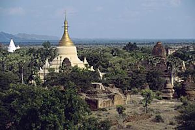 Bagan is the largest area of Buddhist temples in the world.
