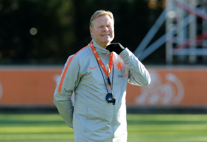 Soccer Football - UEFA Nations League - Netherlands Training - KNVB Campus, Zeist, Netherlands - November 15, 2018   Netherlands coach Ronald Koeman during training   REUTERS/Toussaint Kluiters