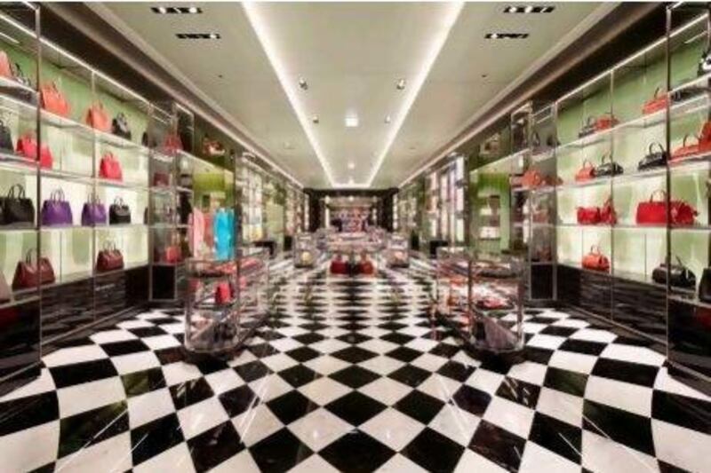 The Prada store at Mall of the Emirates.