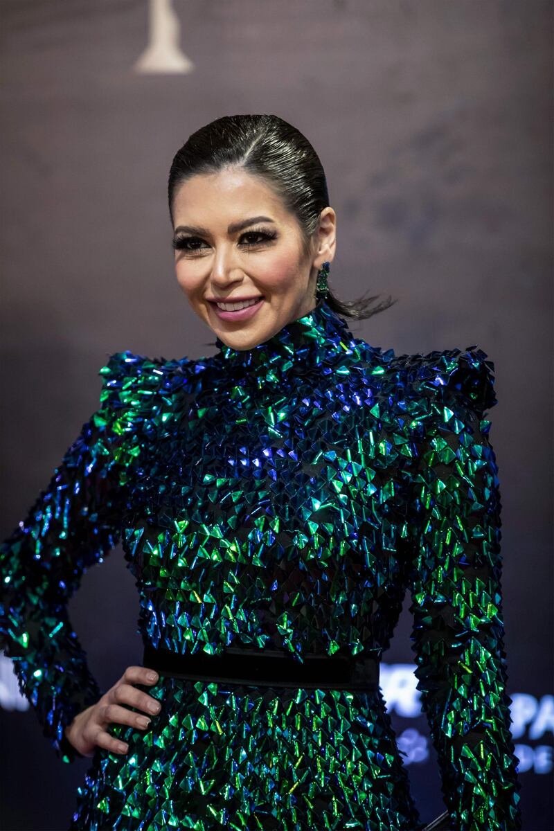 Lekaa el-Khamisy attends the opening ceremony of the 41st Cairo International Film Festival in Egypt on November 20, 2019. AFP