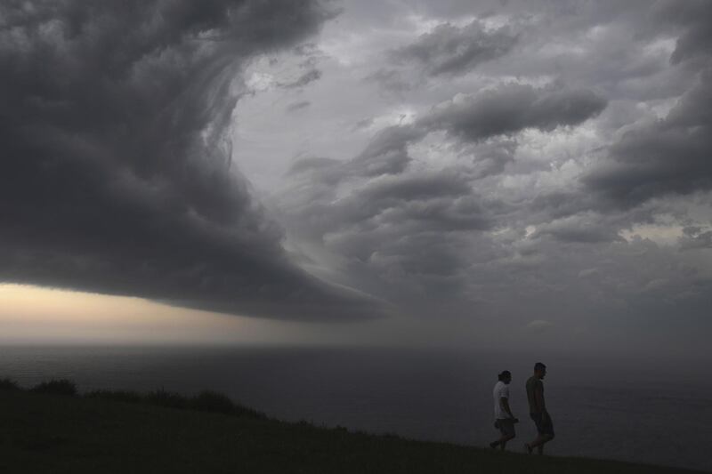 A storm moves up the East Coast near Wollongong, Australia. EPA