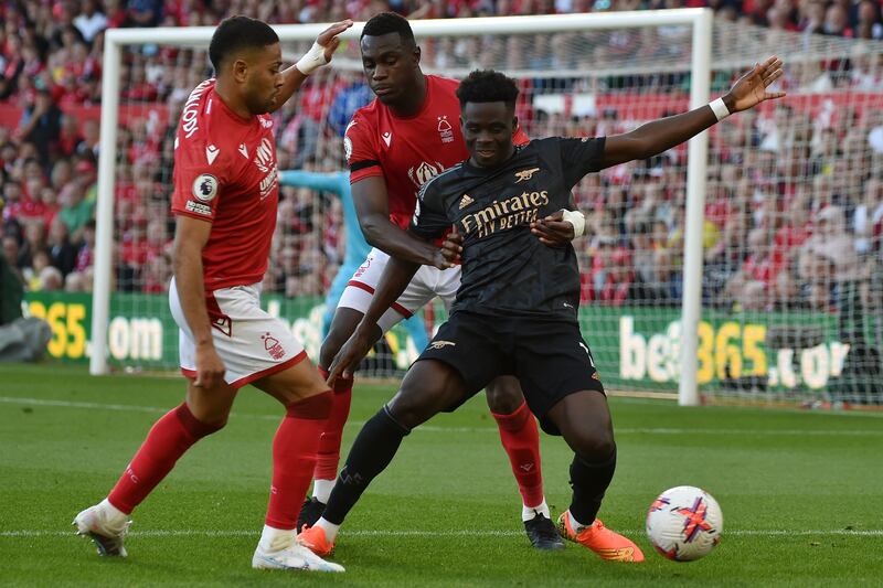 Moussa Niakhate - 8. Stayed close to Jesus and stopped him from generating enough power on his effort in the 17th minute. Picked up a needless yellow card for time wasting in the first half. His long throws caused Arsenal problems. AP Photo