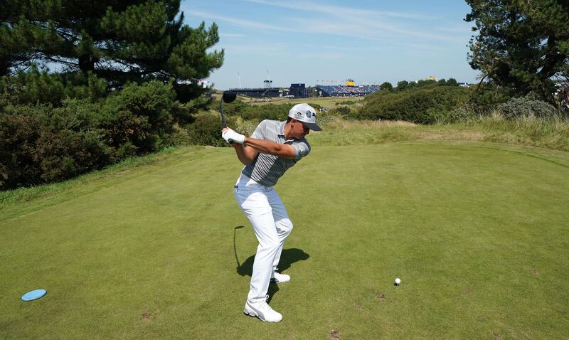 USA's Rickie Fowler during practice day three of The Open Championship 2017 at Royal Birkdale Golf Club, Southport. PRESS ASSOCIATION Photo. Picture date: Tuesday July 18, 2017. See PA story GOLF Open. Photo credit should read: Richard Sellers/PA Wire. RESTRICTIONS: Editorial use only. No commercial use. Still image use only. The Open Championship logo and clear link to The Open website (TheOpen.com) to be included on website publishing.