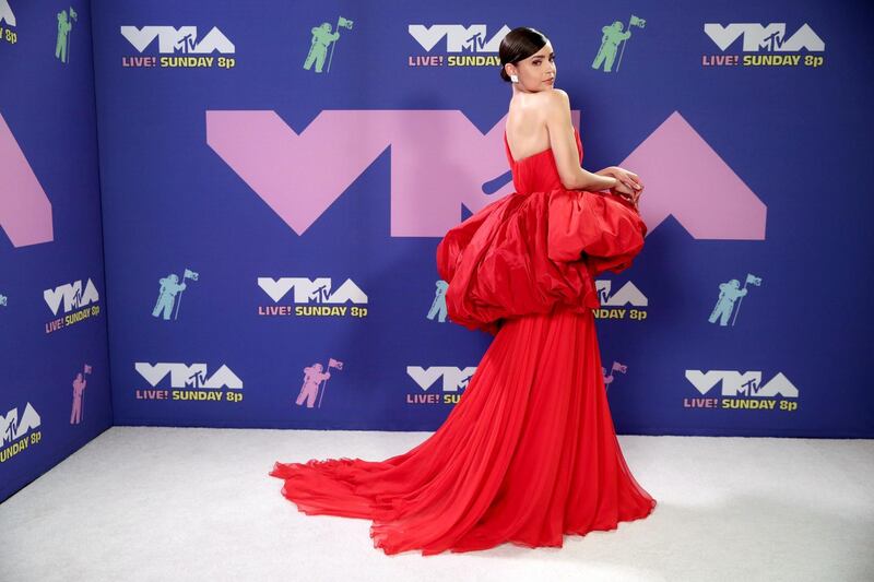 UNSPECIFIED - AUGUST 2020: Sofia Carson attends the 2020 MTV Video Music Awards, broadcast on Sunday, August 30th 2020. (Photo by Rich Fury/MTV VMAs 2020/Getty Images for MTV)