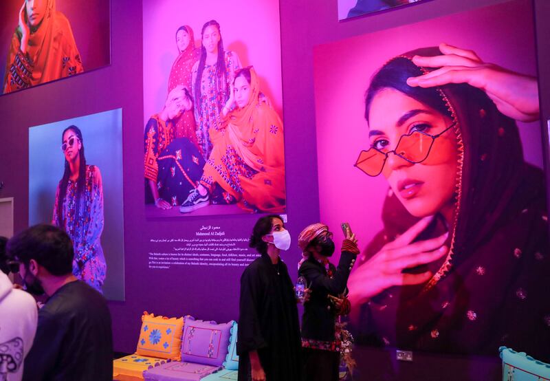 The Khaleejiness exhibition in Abu Dhabi features photographs, installation and videos by up-and-coming artists from the Gulf region. Khushnum Bhandari / The National