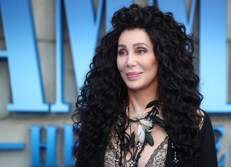 FILE PHOTO: Cher attends the world premiere of Mamma Mia! Here We Go Again at the Apollo in Hammersmith, London, Britain, July 16, 2018. REUTERS/Hannah McKay/File Photo