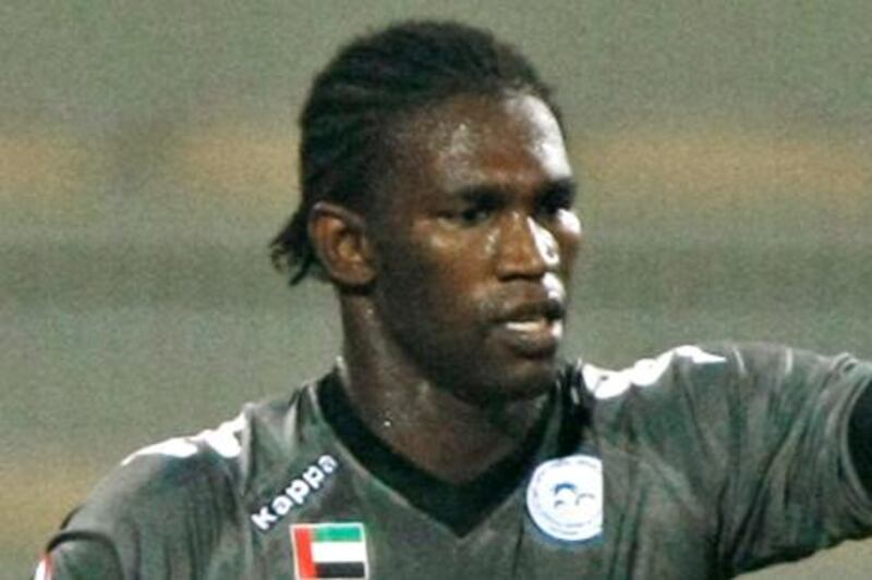 Al Dhafra forward Makhete Diop.