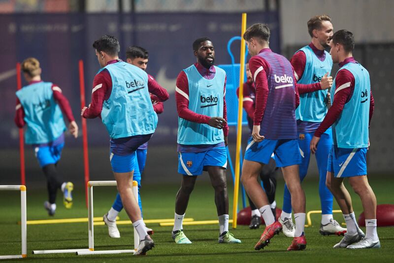 Barcelona's French defender Samuel Umtiti. EPA