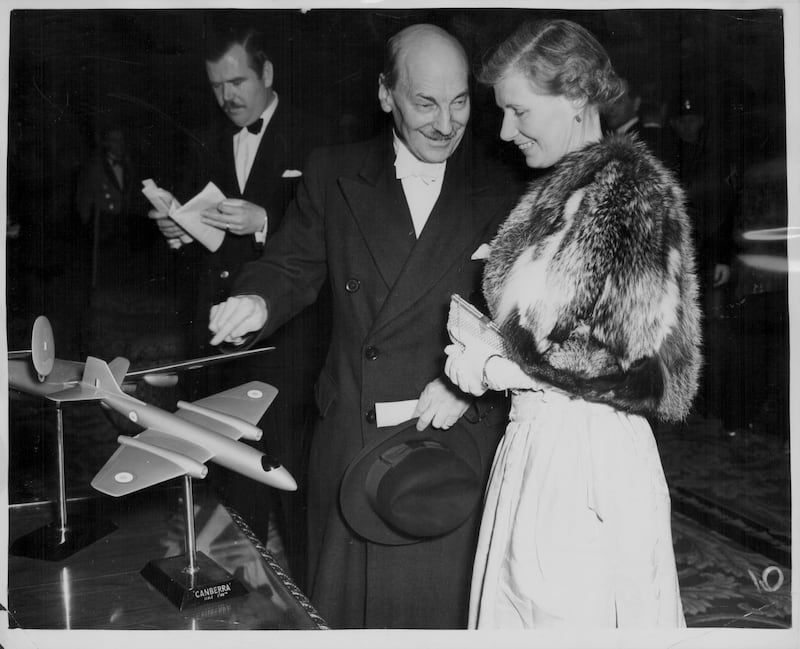 Mr Attlee and his wife Violet attending a film premiere in  London in 1952