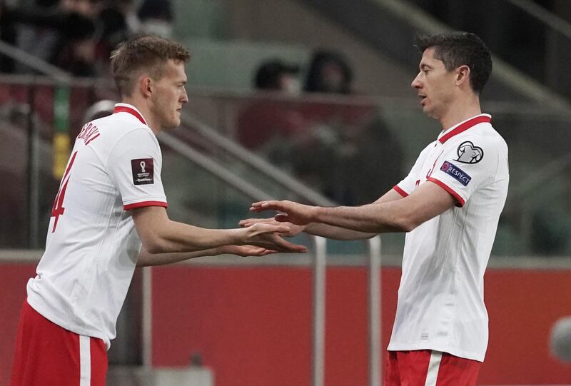 Poland substitute  Karol Swiderski replaces the injured  Robert Lewandowski. Reuters