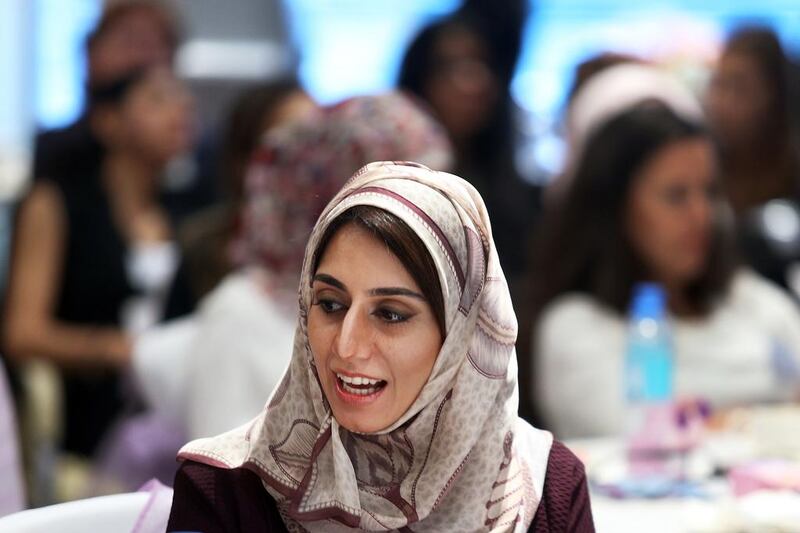 Ameera BinKaram, chairperson of the Sharjah Business Woman Council, has been focused on Arab women's empowerment and leadership in the region. Delores Johnson / The National