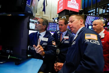 Traders work on the floor at the New York Stock Exchange in New York. The Dow Jones Industrial Average suffered its worst day of the year on Wednesday. Reuters