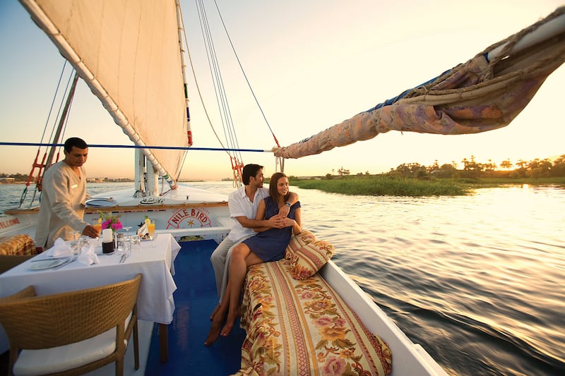 The hotel offers sailing trips on traditional wooden boats known as feluccas.