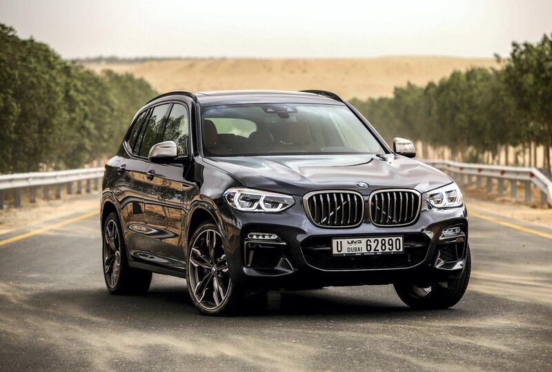 Dubai, December 17, 2017.  2018 BMW X3 M Series. shot at the Al Qudra area.
Victor Besa for The National.
Motoring
Reporter:  Adam Workman