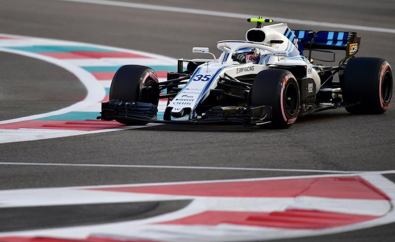 Williams' Russian driver Sergey Sirotkin competes during the qualifying session. AFP