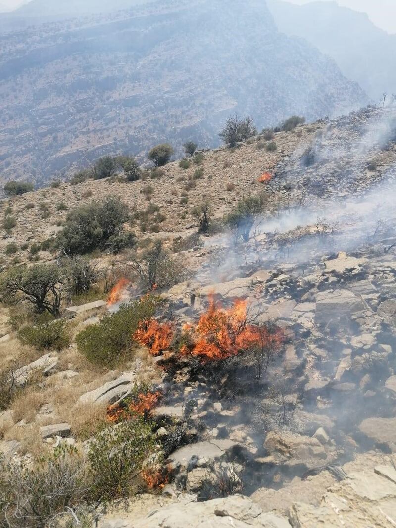 Ras Al Harak fire in Oman