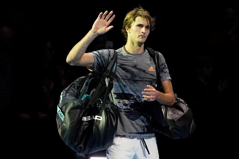 Zverev was beaten by Thiem at the ATP World Tour Finals in the last four clash. EPA