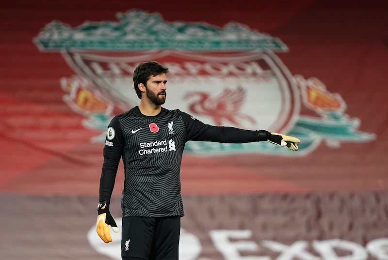 LIVERPOOL RATINGS: Alisson Becker - 5: Brings a sense of security to the defence even when he has little to do. A solid enough display. Getty