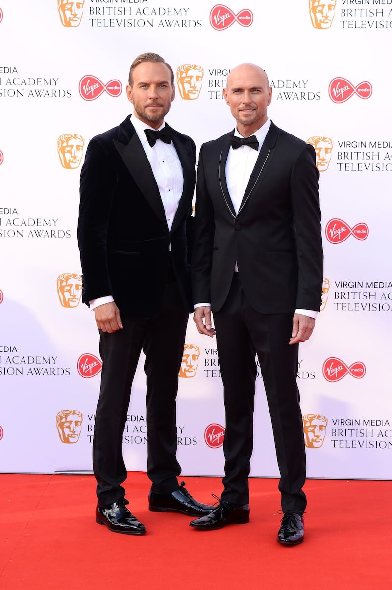 Matt Goss and Luke Goss of Bros attend the Virgin Media British Academy Television Awards at the Royal Festival Hall in London, Britain, 12 May 2019. Getty Images