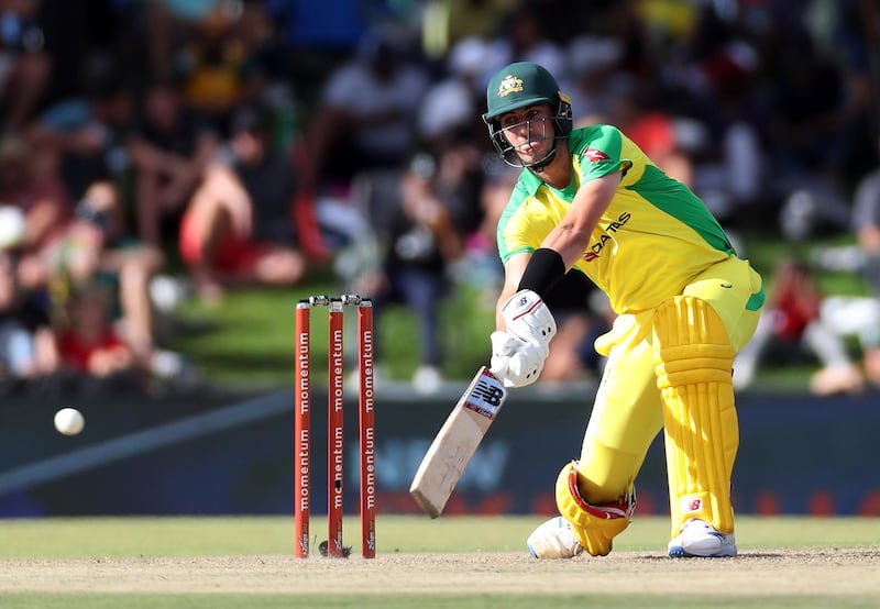 Cricket - South Africa v Australia - Second ODI - Mangaung Oval, Bloemfontein, South Africa - March 4, 2020   Australia's Pat Cummins in action   REUTERS/Siphiwe Sibeko