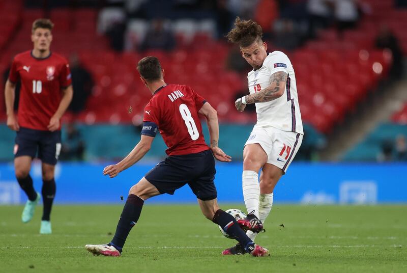 Kalvin Phillips 6 - The loud England contingent in the 19,104 crowd shouted ‘shoot’ whenever he got the ball. Man of the match against Croatia, he didn’t heed their advice. Capable of fine passes. Reuters