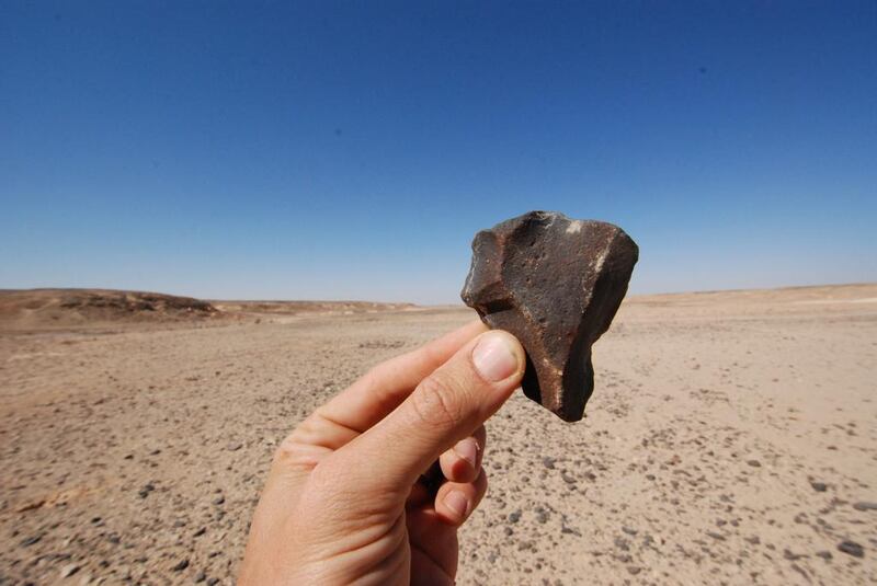 A Nubian Complex core from Wadi Aybut, Nejd Plateau. Courtesy Jeffrey Rose