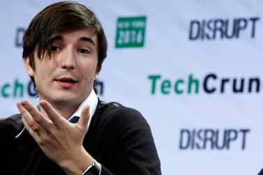 Robinhood chief executive Vladimir Tenev speaks during an event in Brooklyn. Reuters