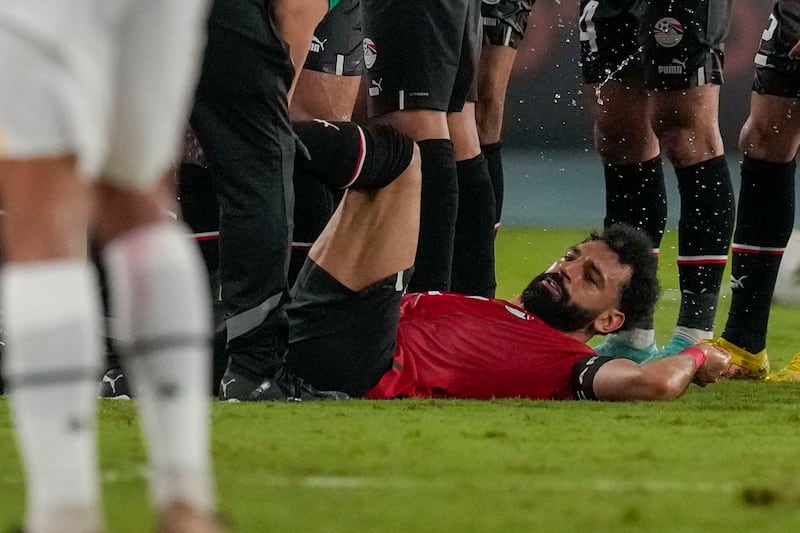 Egypt's Mohamed Salah picked up an injury during the African Cup of Nations match against Ghana. AP