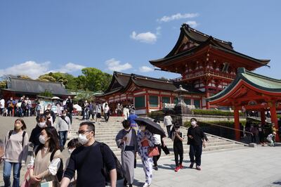 Strict border measures saw the number of foreign visitors to Japan slump from nearly 32 million in 2019 to 250,000 in 2021. Photo: Bloomberg  