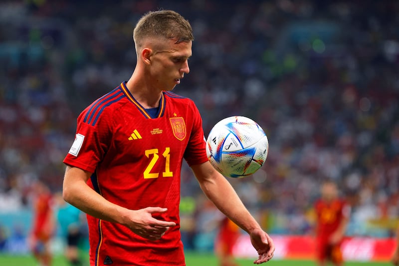 Dani Olmo – 7. Fine sixth minute shot well saved as Spain opened up Germany – a 35 pass move which started which started with the goalkeeper. Involved in the opening goal. AFP