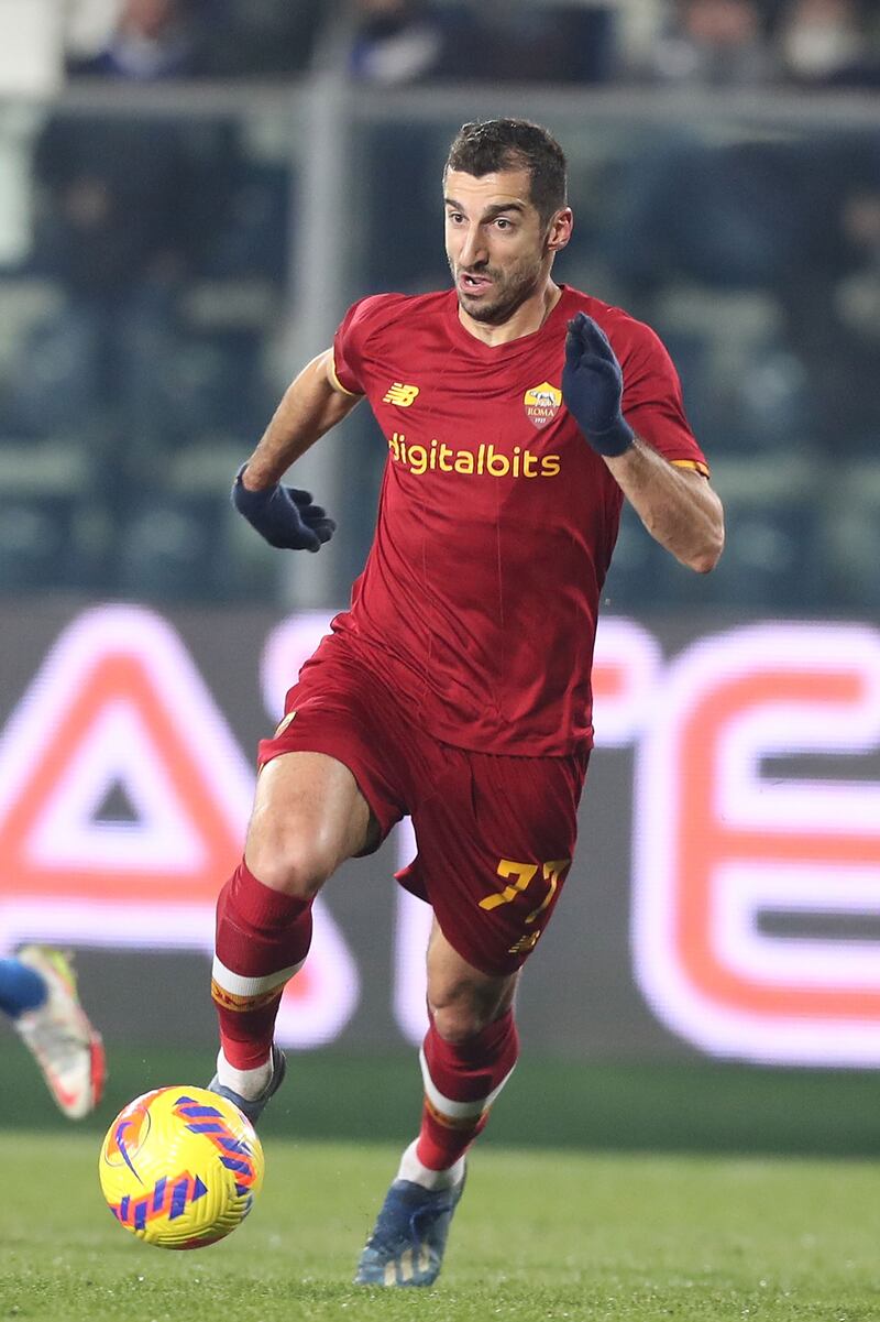 SERIE A MOST ASSISTS 2021/22:
=8) Henrikh Mkhitaryan (AS Roma) Five assists in 22 games. Getty