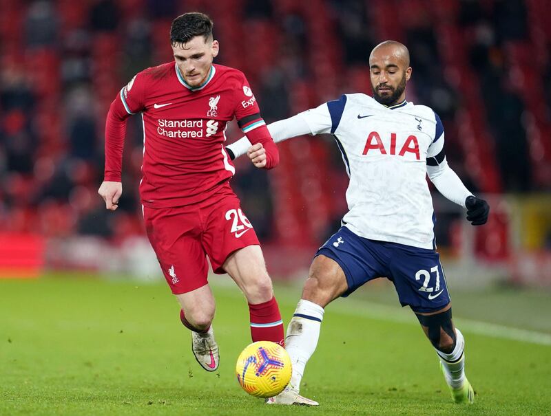 Andrew Robertson - 7: After a couple of sluggish performances the Scot is returning to form. He raided up the line dangerously and delivered a perfect corner for Firmino’s late winner . PA