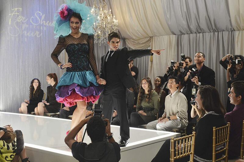 HIS WORK: Cameron Boyce and True O'Brien in the Trashin' Fashion episode of 'Jessie' (2012)