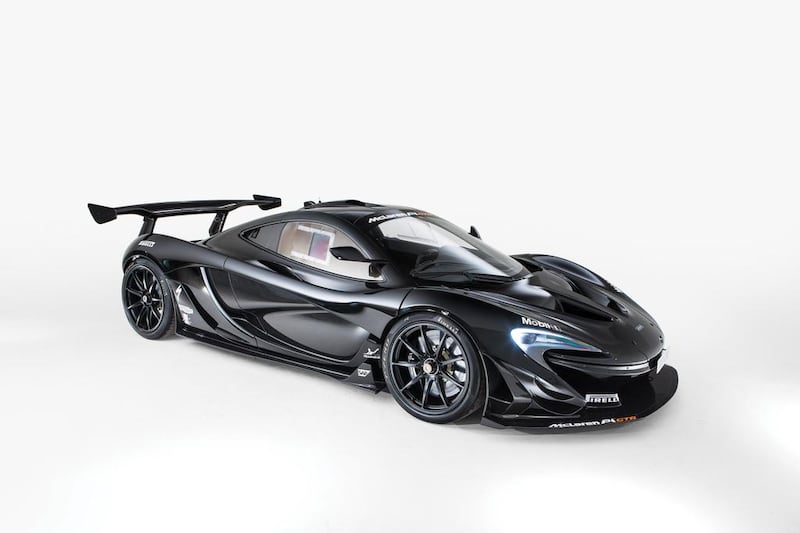 2016 McLaren P1 GTR (€3.2m to €3.6m [Dh12.9m to Dh14.5m]). Courtesy RM Sotheby’s