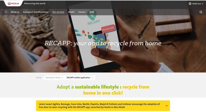 Recapp offers recycling services.