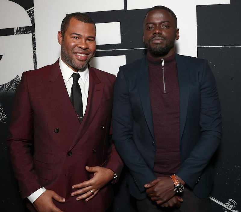 Director Jordan Peele, left, with actor Daniel Kaluuya. Photo by Todd Williamson / Getty Images  