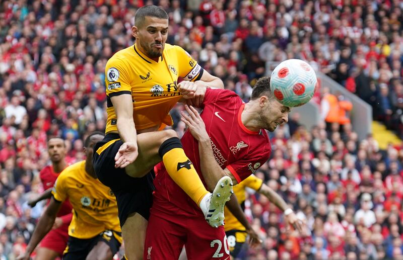 Conor Coady - 7 The boyhood Liverpool fan gave everything and put his body on the line. He stopped a Diaz shot with his face, a moment that encapsulated his performance. 
AP