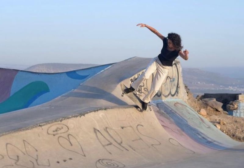 Aya Asaqas got into skateboarding through surfing six years ago and has never looked back. The Rabat native, who is on the verge of qualifying for the Paris 2024 Olympics, found “a beautiful community” that spans all corners of the globe. Photo: Aya Asaqas