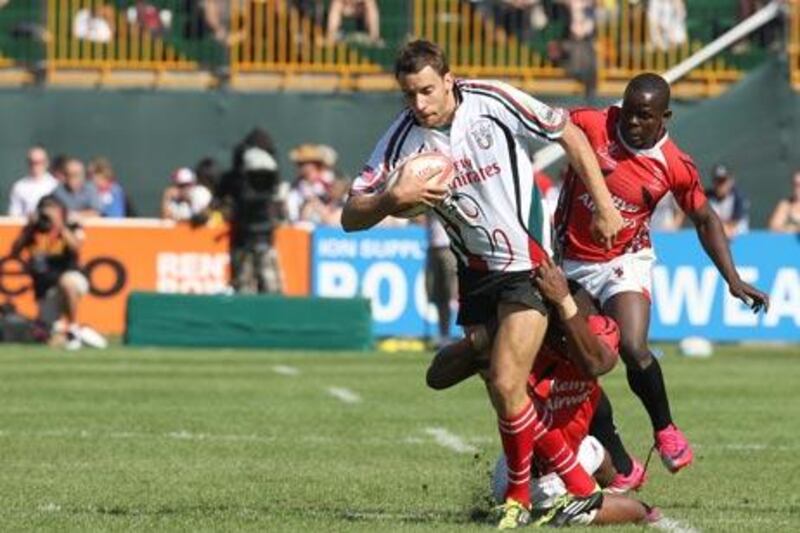 Murray Strang scored against his home country, Scotland, and played against Kenya on the Saturday morning of The Sevens.