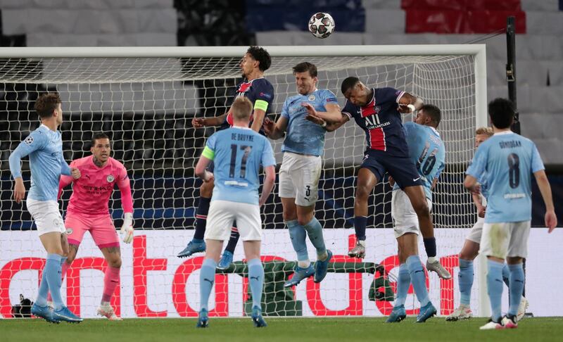 Ruben Dias - 8: Beaten to header by Paredes who headed just wide to nearly put home side 2-0 up as City struggled to cope with PSG’s superb deliveries from corners. Grew into the game and was excellent in second half. AP