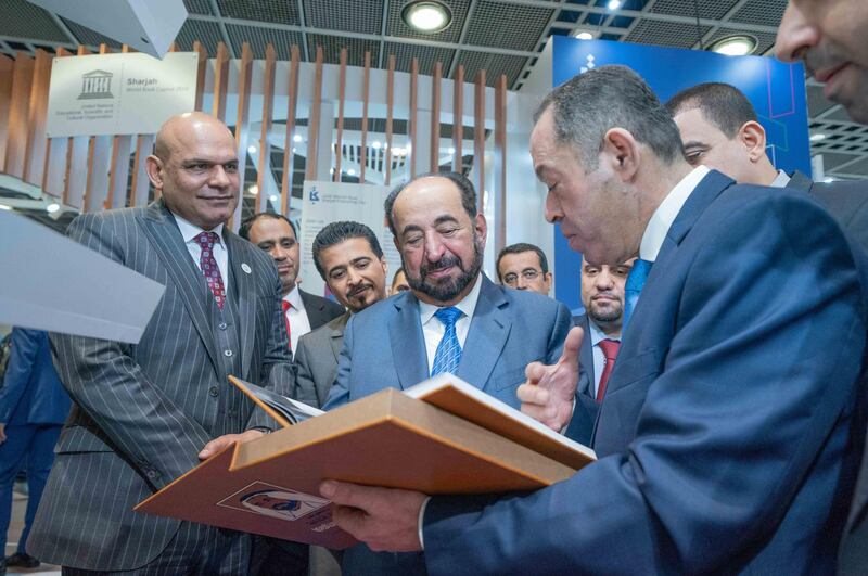 Sheikh Dr. Sultan bin Muhammad Al Qasimi, Ruler of Sharjah, visited the Frankfurt Book Fair 2018.  Sharjah Media Corporation