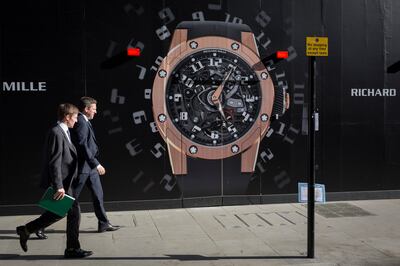 The market for luxury watches has increased considerably in recent years. Getty Images